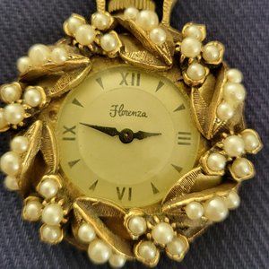 Vintage Pearl Florenza Pin Watch